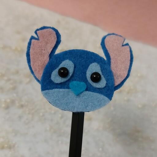 سرمدادی نمدی  استیج آبی رنگ در اندازه چهار و نیم سانتی متر